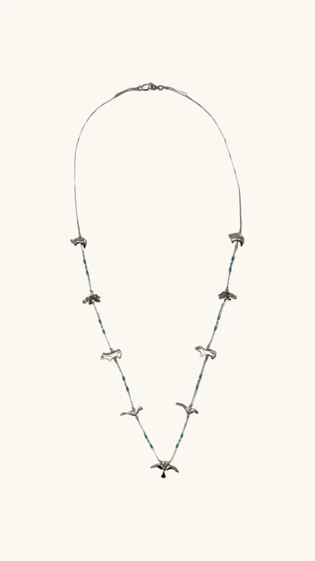 Sterling Silver Power Mainland Necklace Long sold by Arizona Love