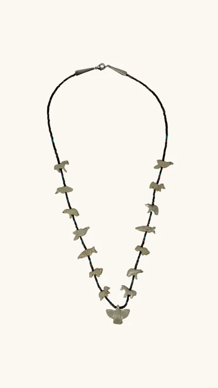 White Power Animal Necklace Long Multi Animals sold by Arizona Love