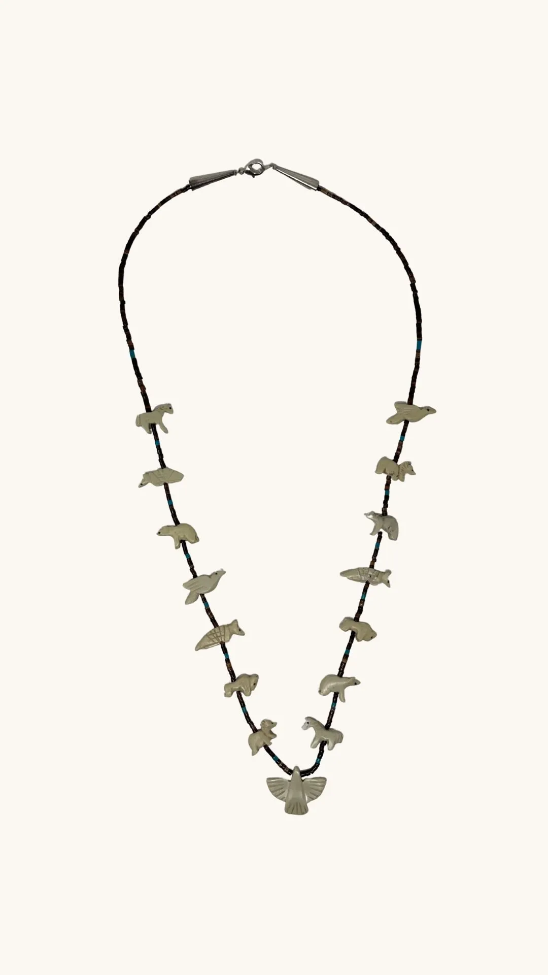 White Power Animal Necklace Long Multi Animals sold by Arizona Love