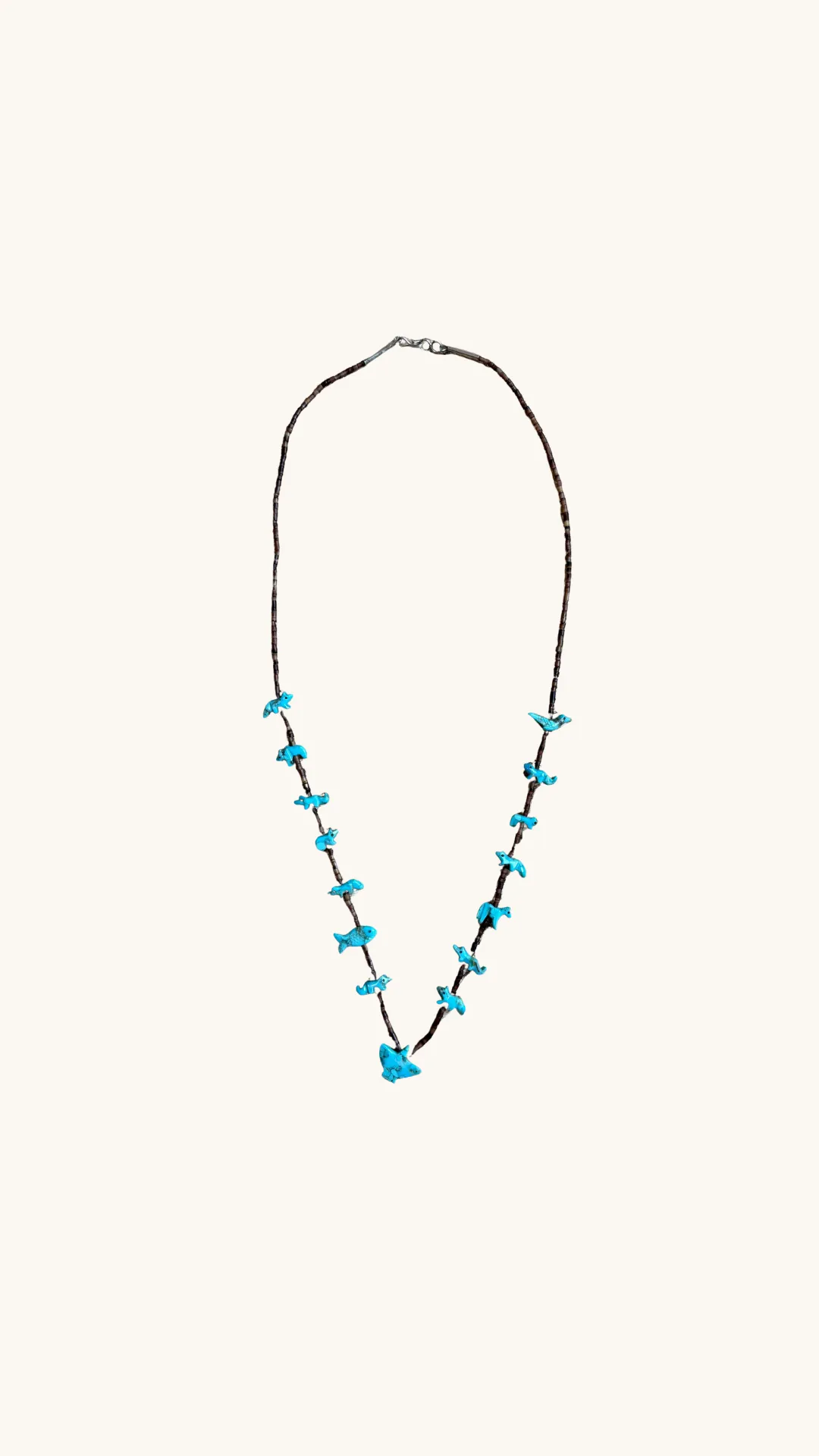 Brown Power Animal Necklace Long Multi Animals sold by Arizona Love