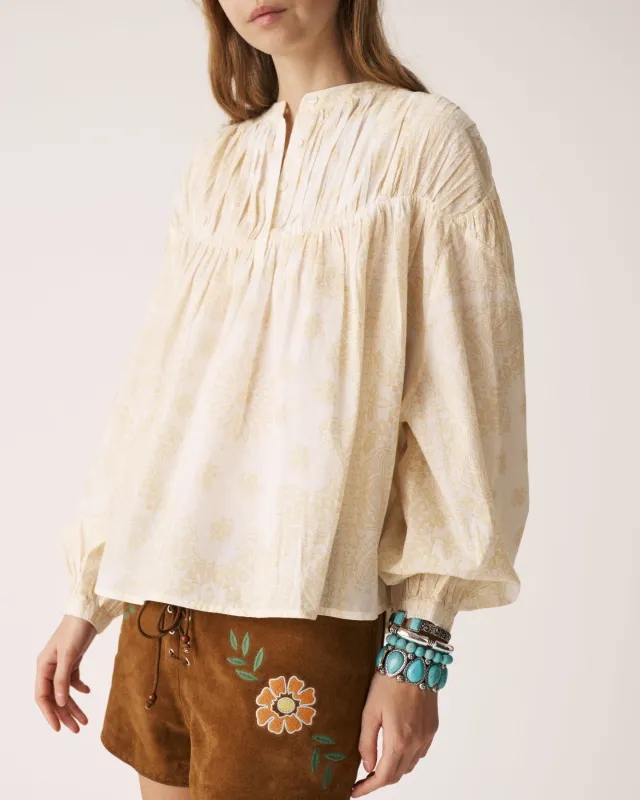 Awa Blouse Yellow made by Arizona Love