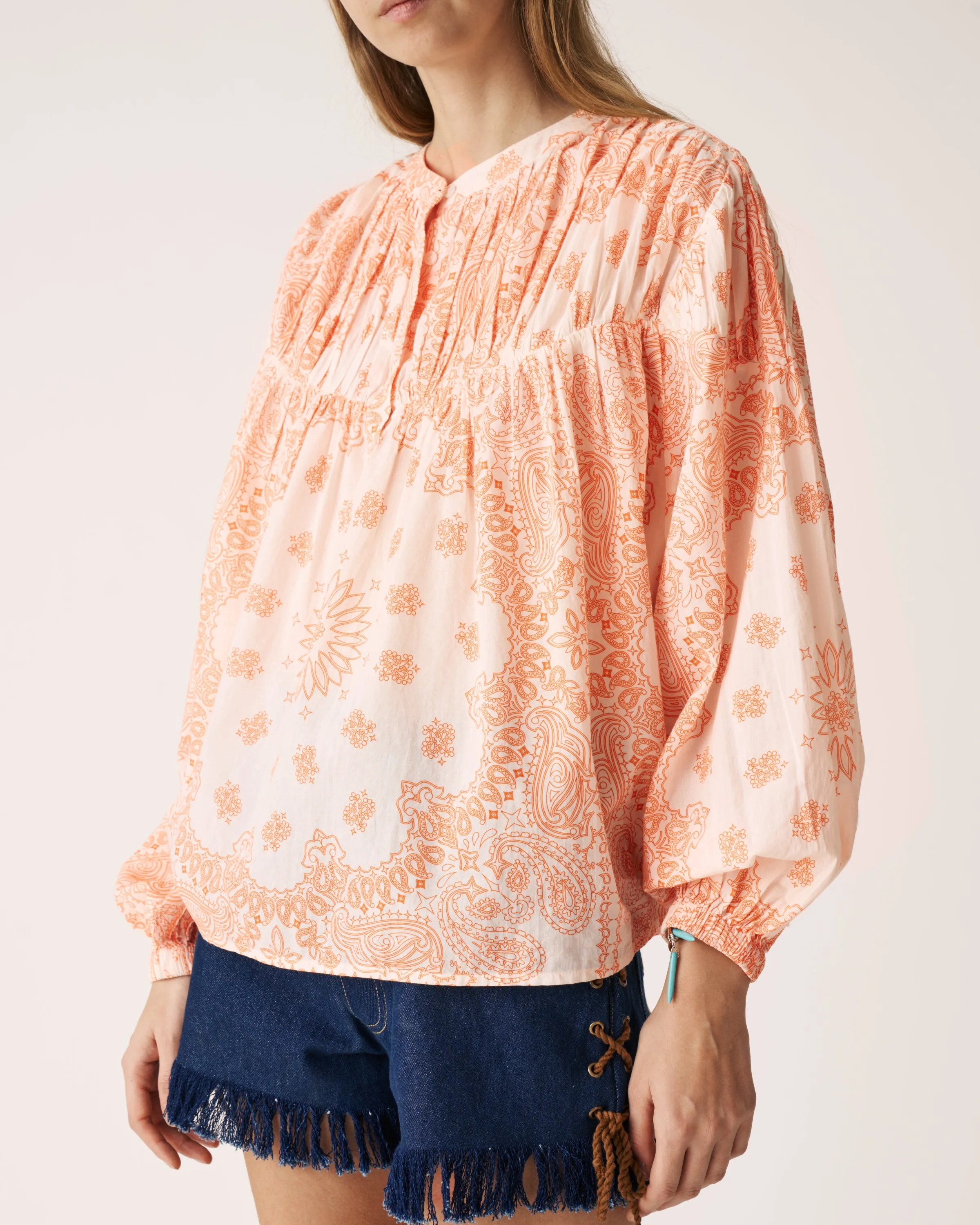 Awa Blouse Orange sold by Arizona Love
