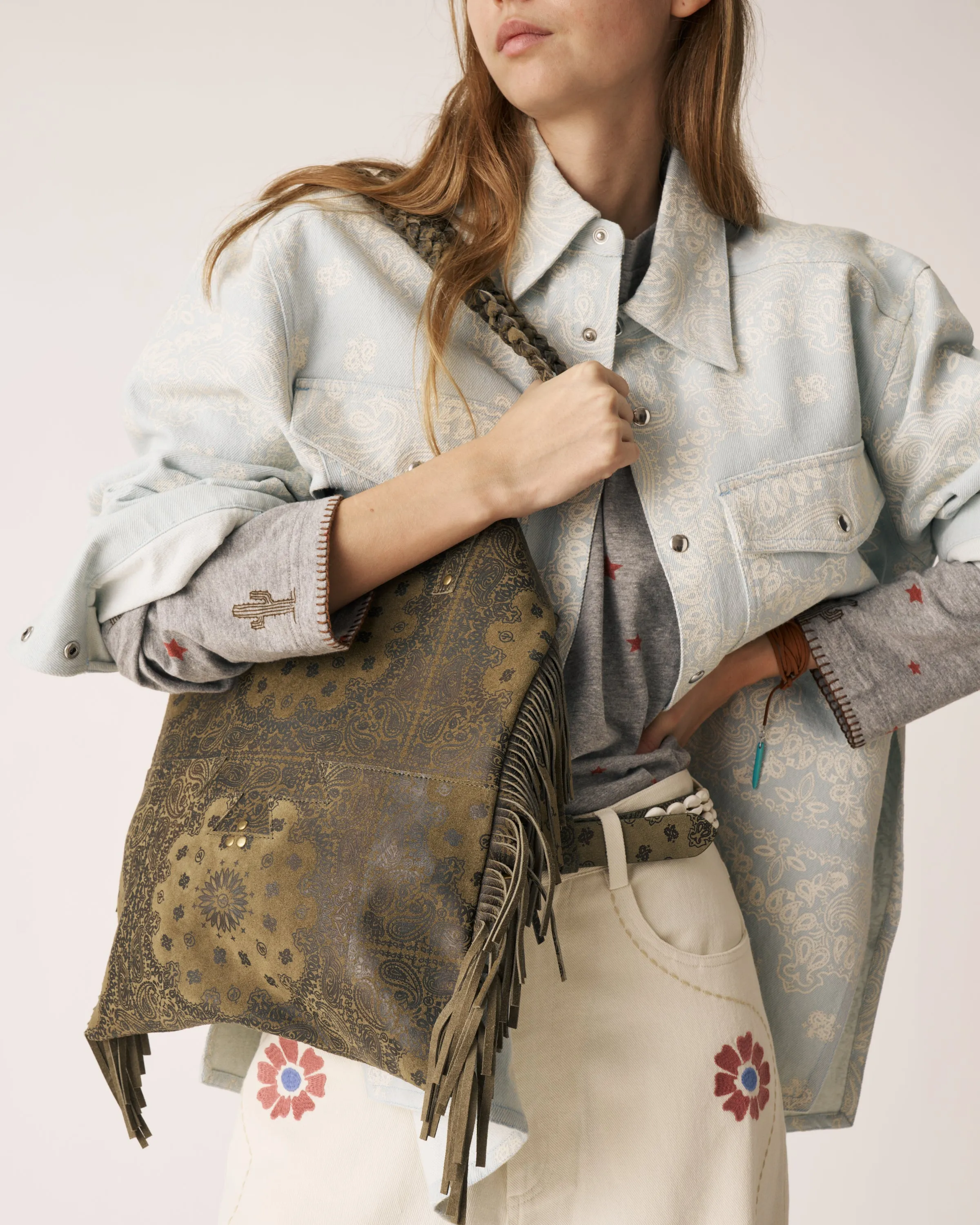Khaki Ari Bag sold by Arizona Love