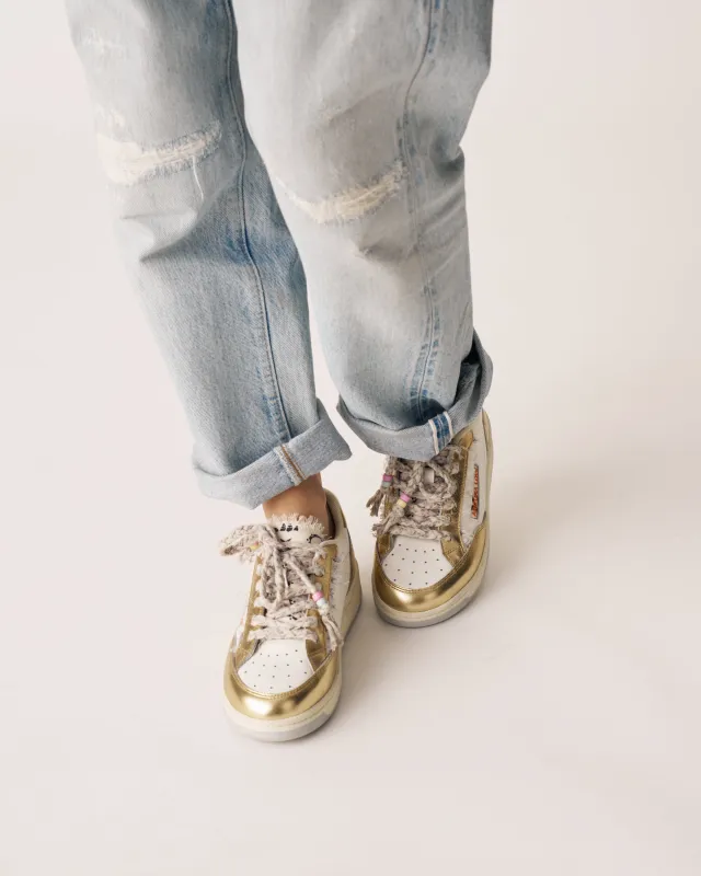 Venice sneakers gold made by Arizona Love