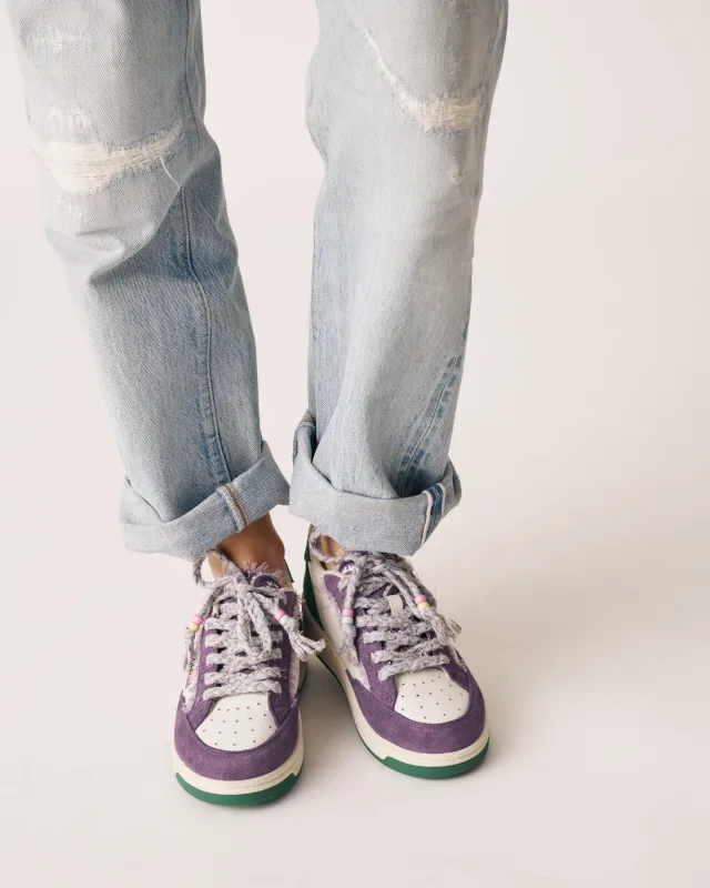 Venice sneakers violet and green made by Arizona Love