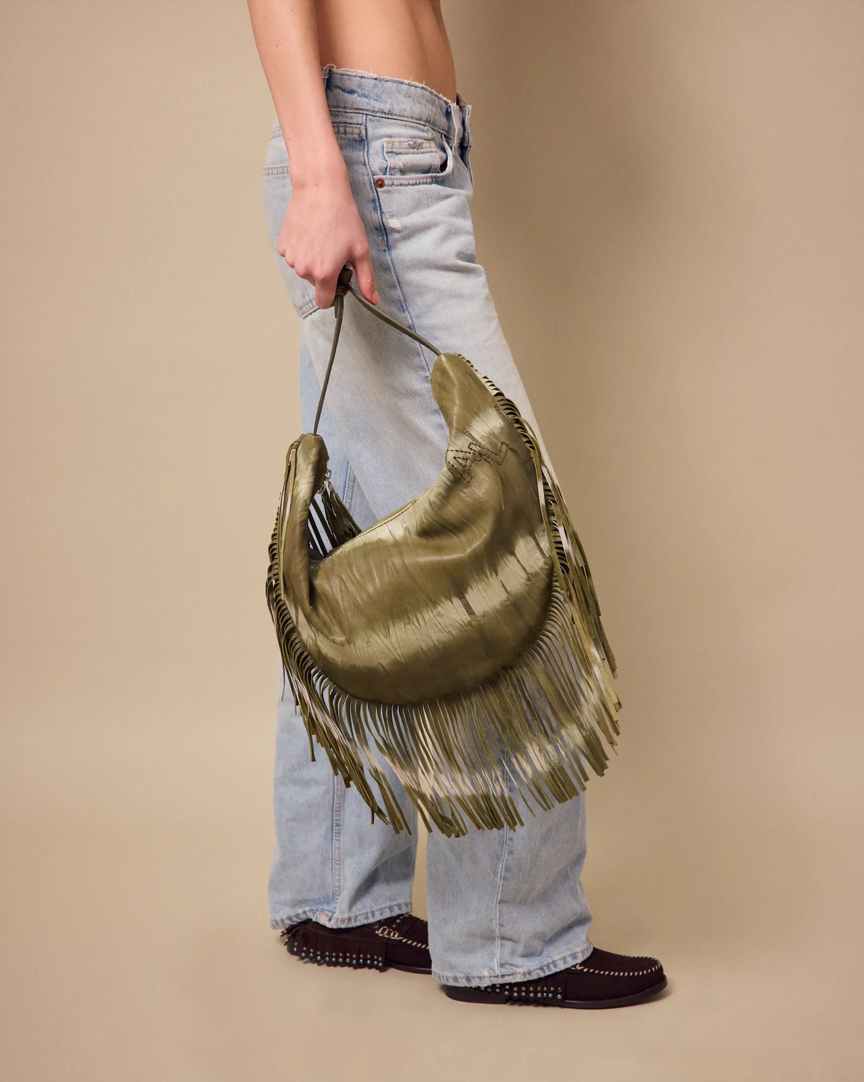 Tie & Dye Fringed Bag sold by Arizona Love