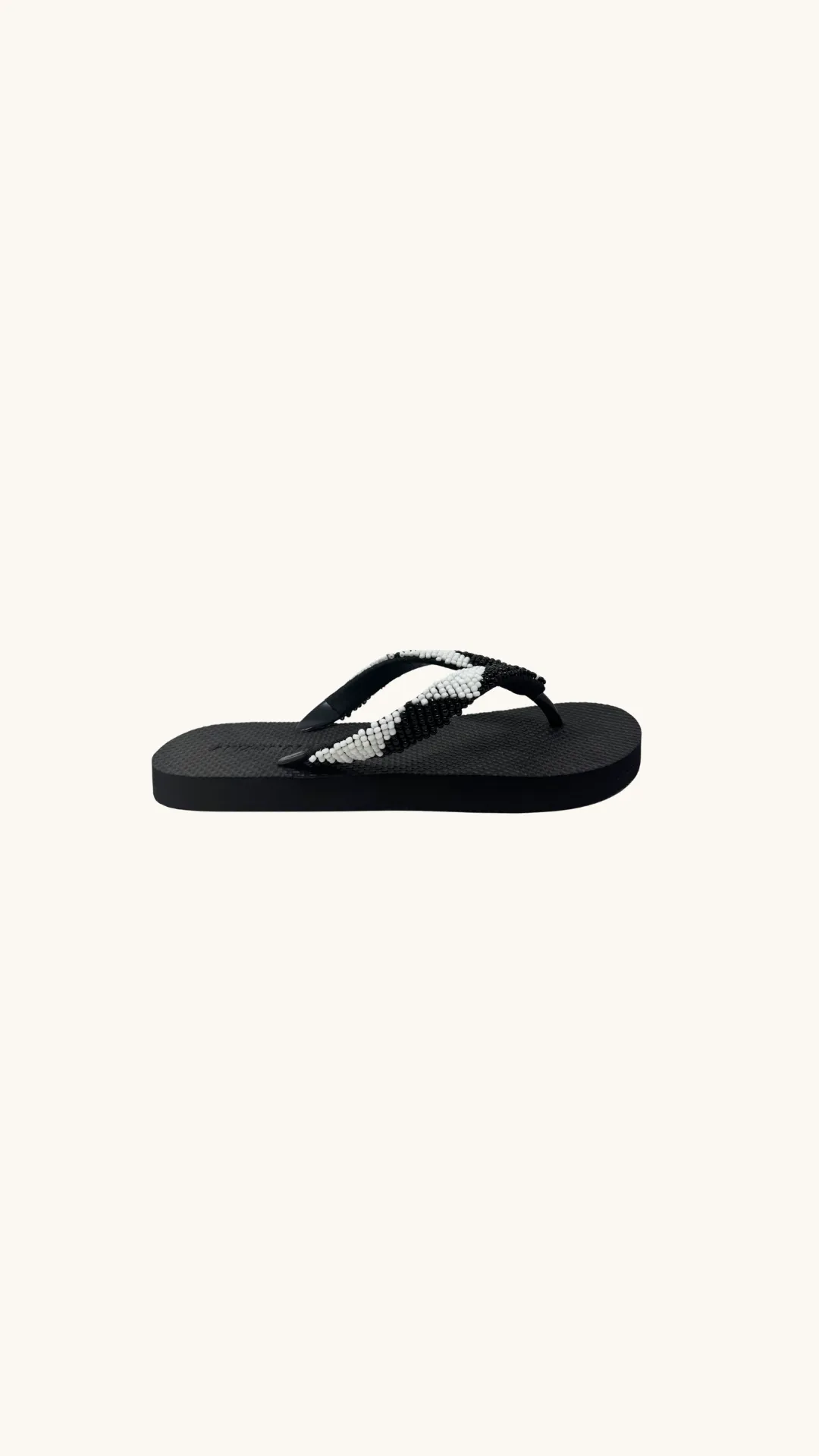 Asta sandal black & white sold by Arizona Love