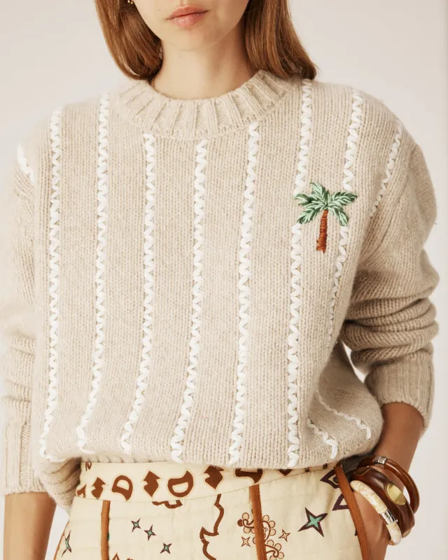 Palm wool knit made by Arizona Love