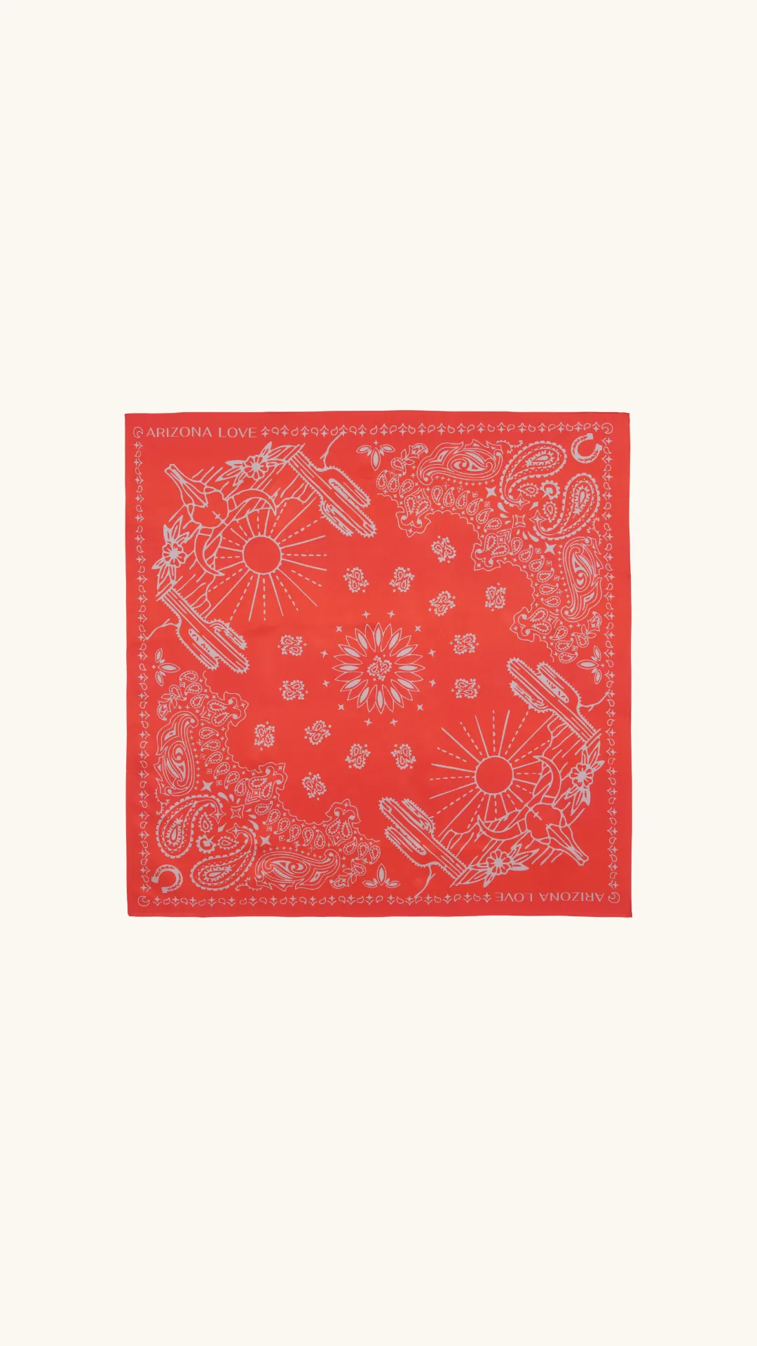 Silk scarf Red Small sold by Arizona Love