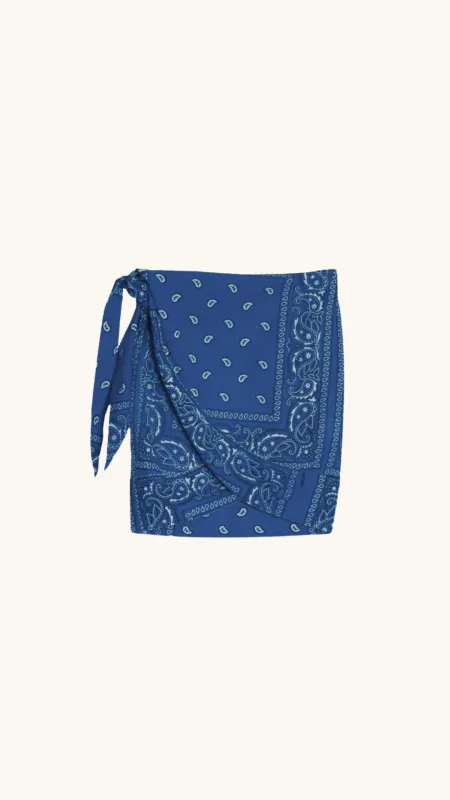 Navy Bandana Sarong made by Arizona Love