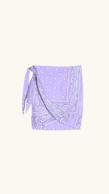 Lilac Bandana Sarong made by Arizona Love