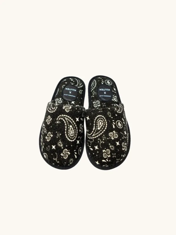 SLIPPERS BLACK ARIZONA LOVE x KUJTEN sold by Arizona Love
