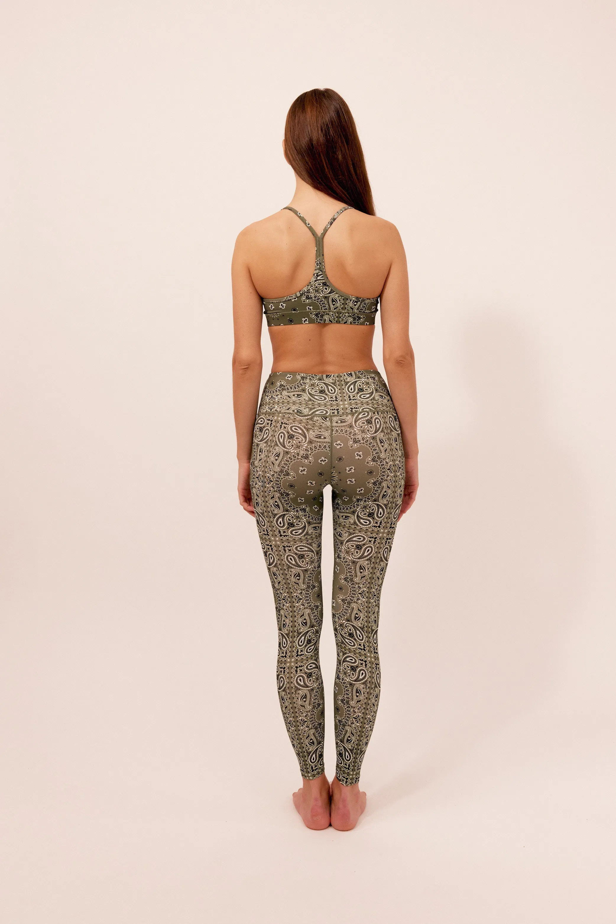 Yoga bra kaki bandana sold by Arizona Love product image thumbnail 2