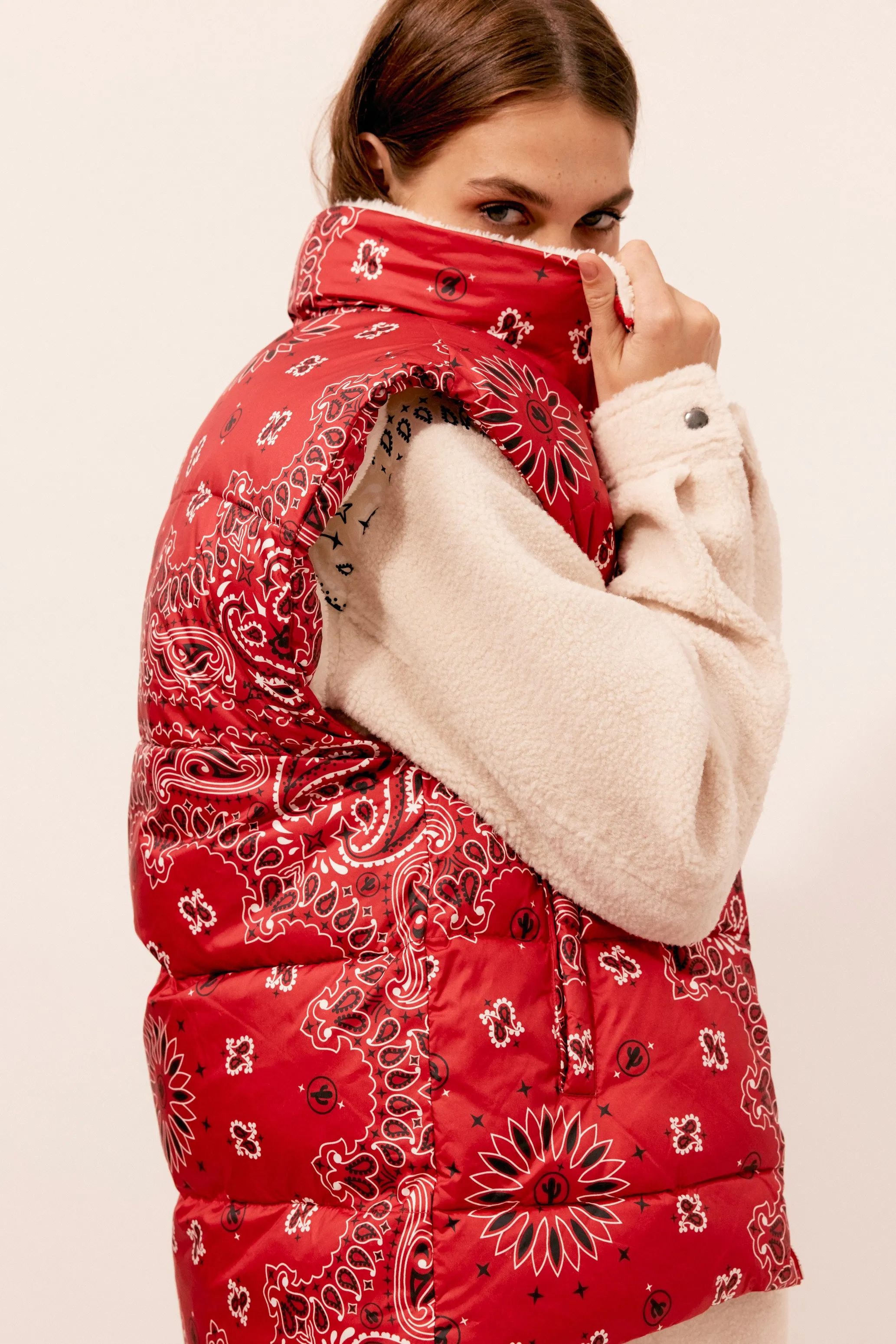 Phoenix jacket red bandana sold by Arizona Love