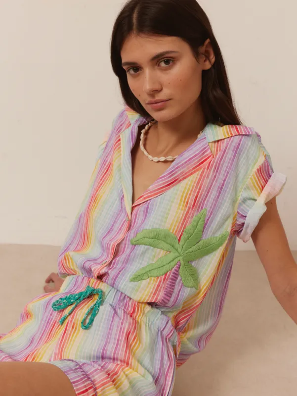 Multi Stripe Shirt made by Arizona Love