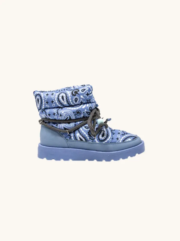 Snow boots bandana blue made by Arizona Love