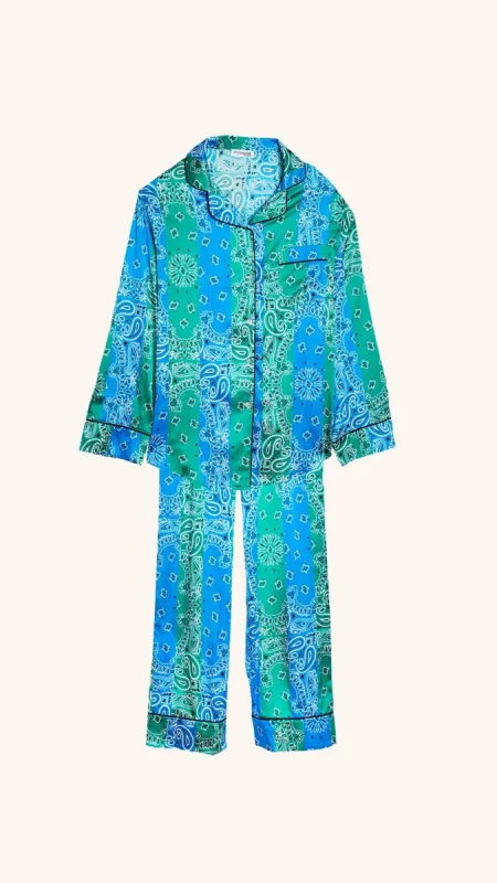 Comfy set blue silk sold by Arizona Love