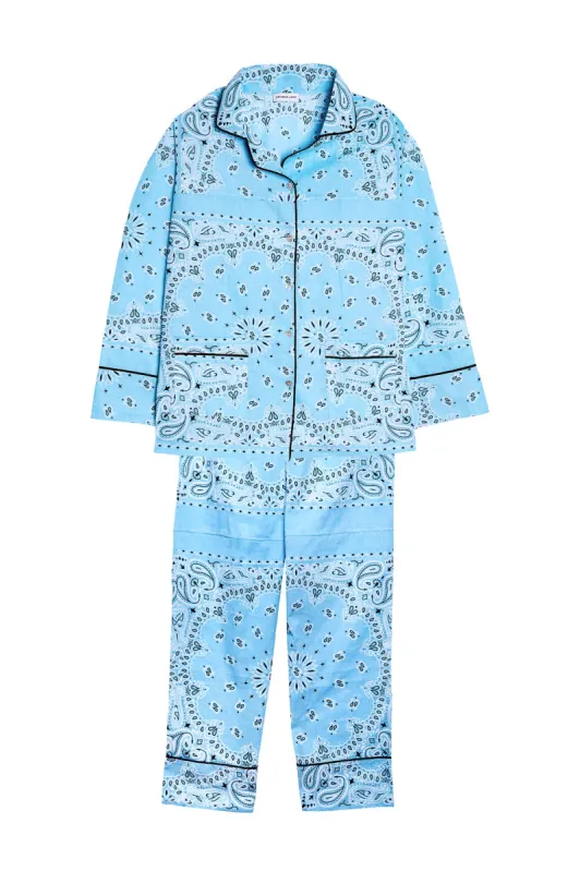 Comfy set blue bandana made by Arizona Love