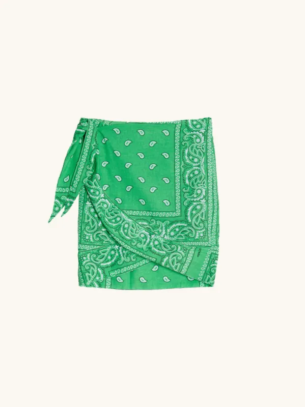 Bandana green sharong made by Arizona Love