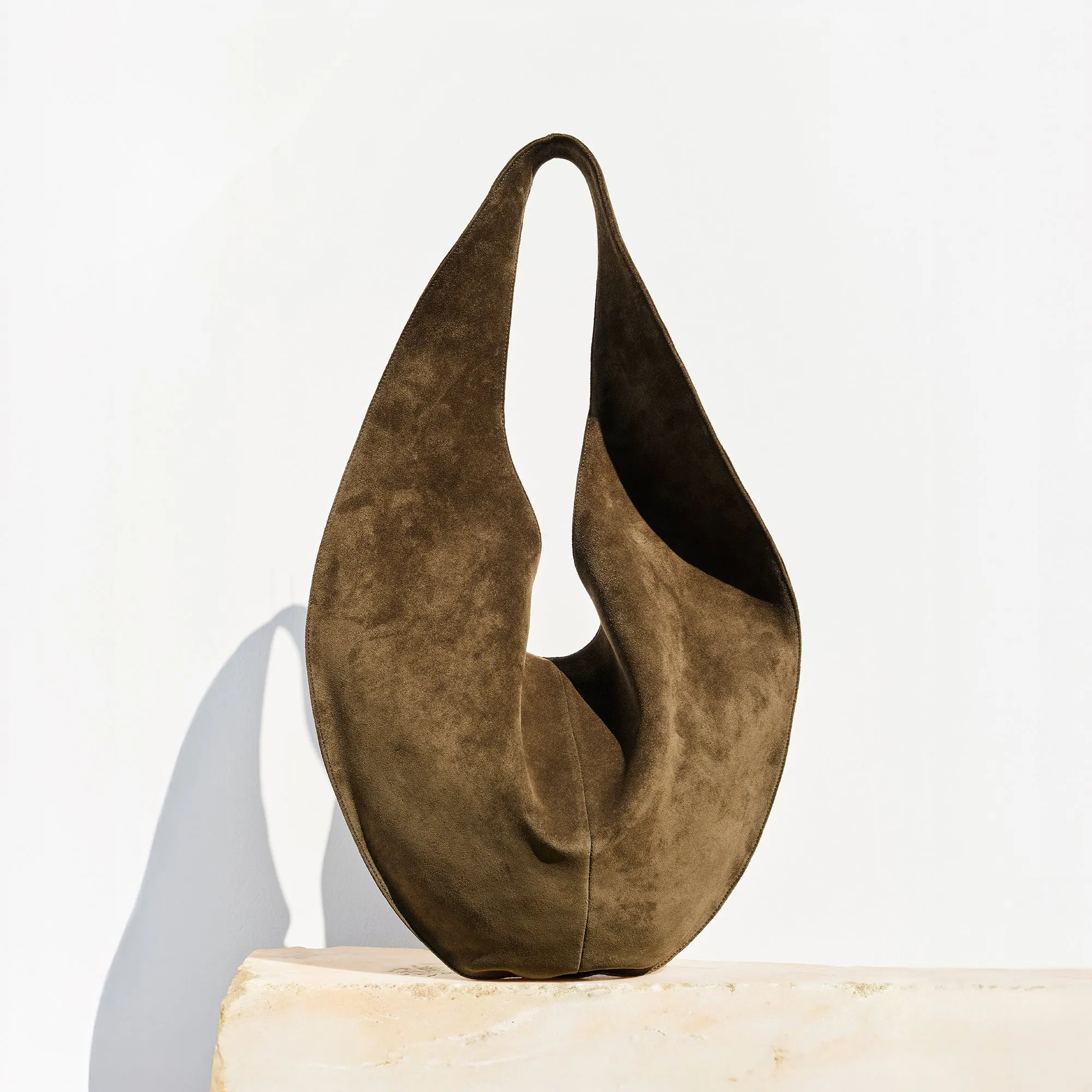 Market Tote Suede Kelp sold by Maeden