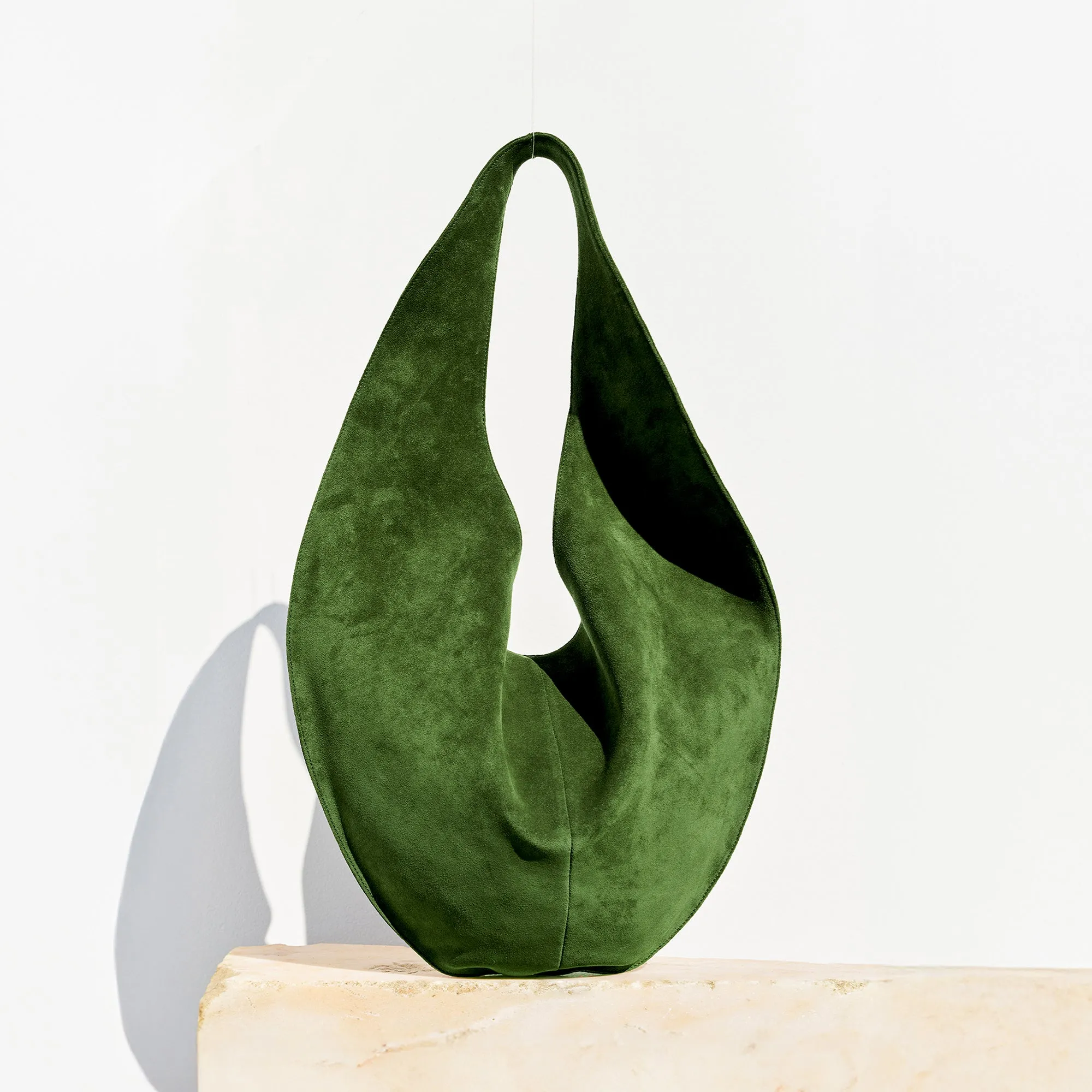 Market Tote Suede Matcha sold by Maeden