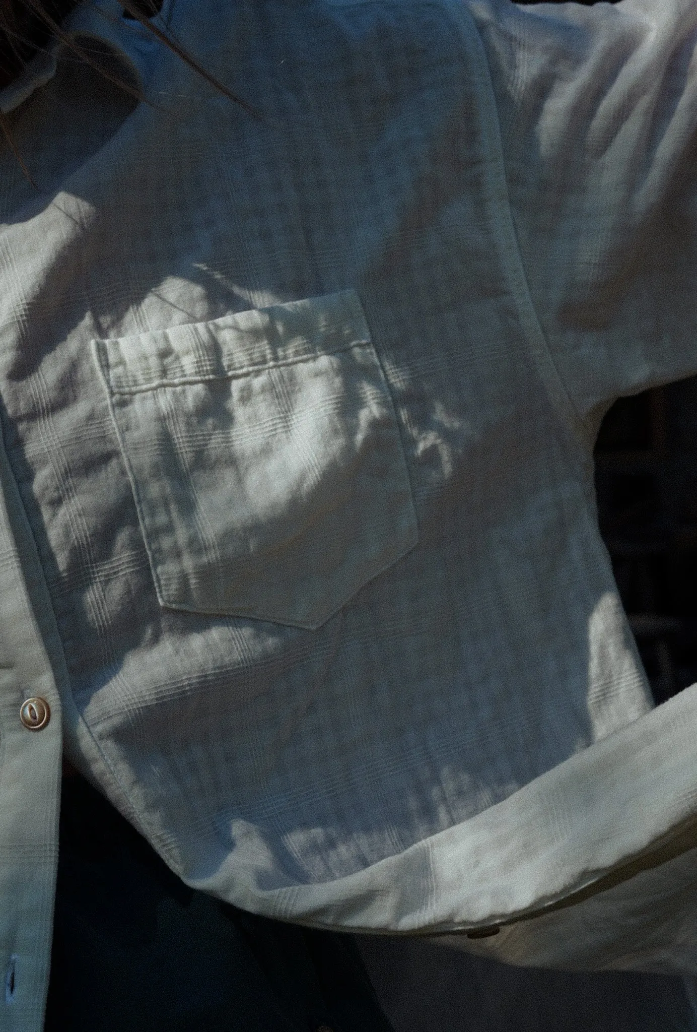 PRE-ORDER - Adult Plaid Double Gauze Morning Shirt sold by Rudy Jude product image thumbnail 3