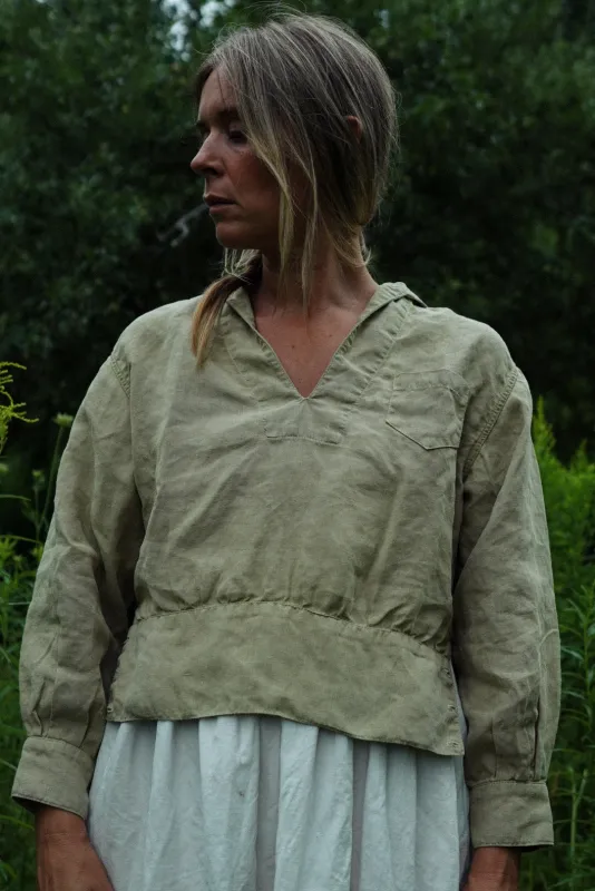 PRE-ORDER - Adult Linen Yawl Blouse sold by Rudy Jude