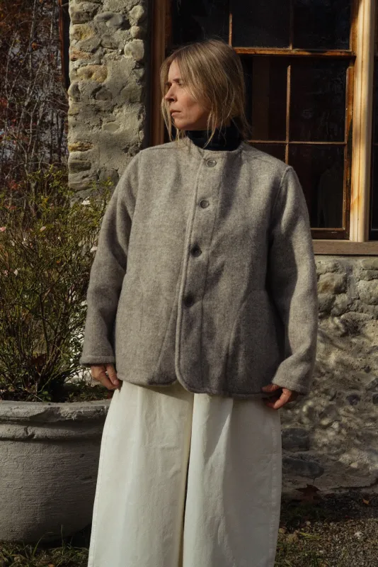 HOLIDAY SHIPPING - Adult Shetland Gray Liner Coat sold by Rudy Jude