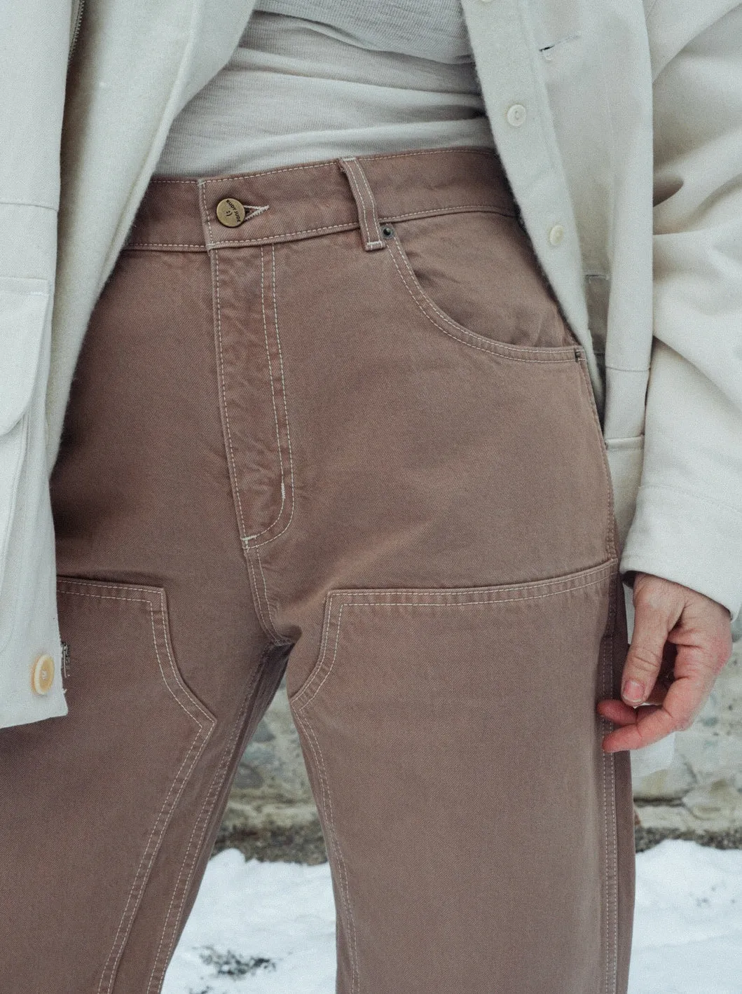 PRE-ORDER - Adult Utility Jean - Custom Inseam - Espresso sold by Rudy Jude product image thumbnail 2