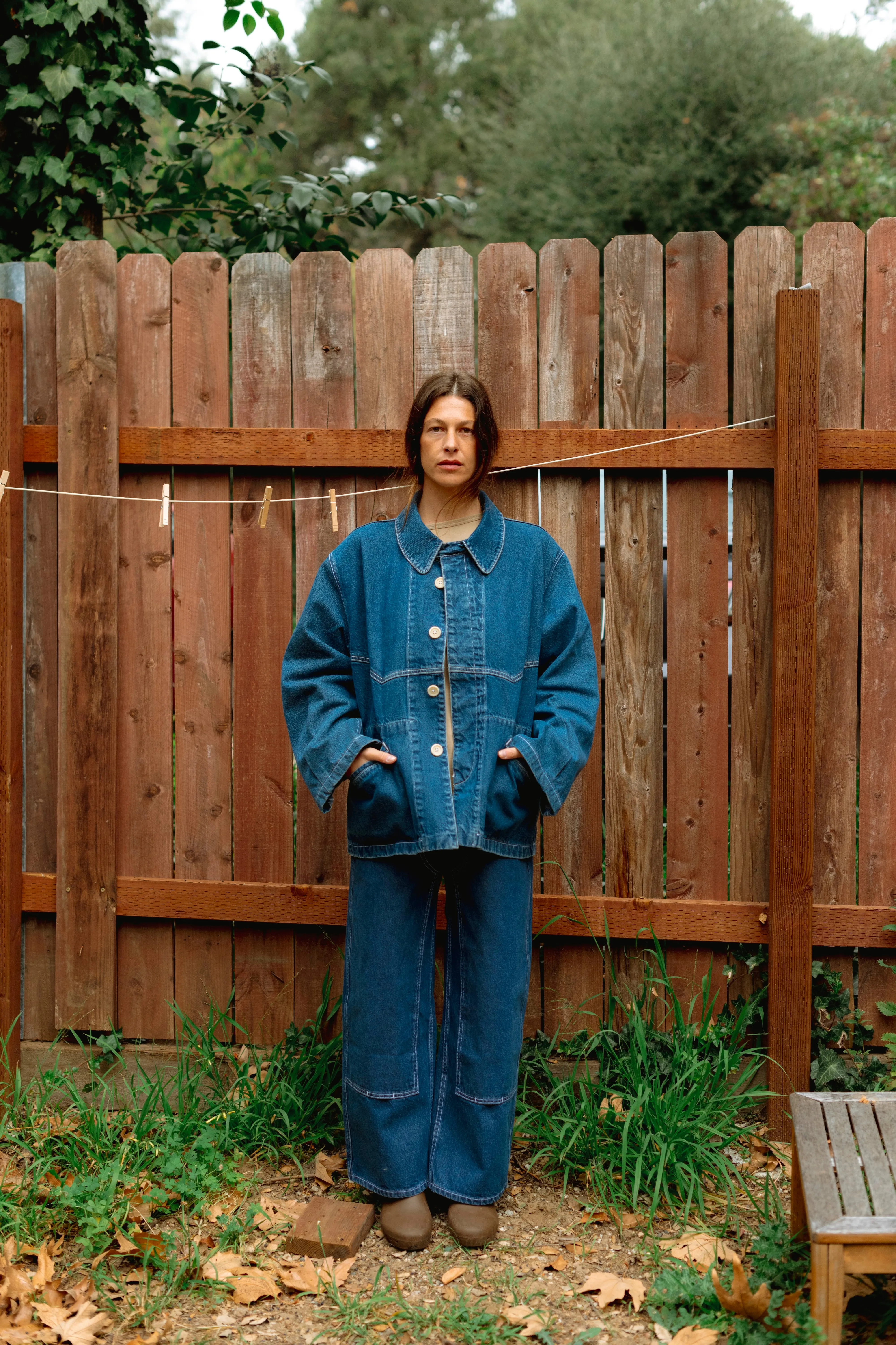 PRE-ORDER - Adult Big Jean Jacket: Tumbled Indigo sold by Rudy Jude