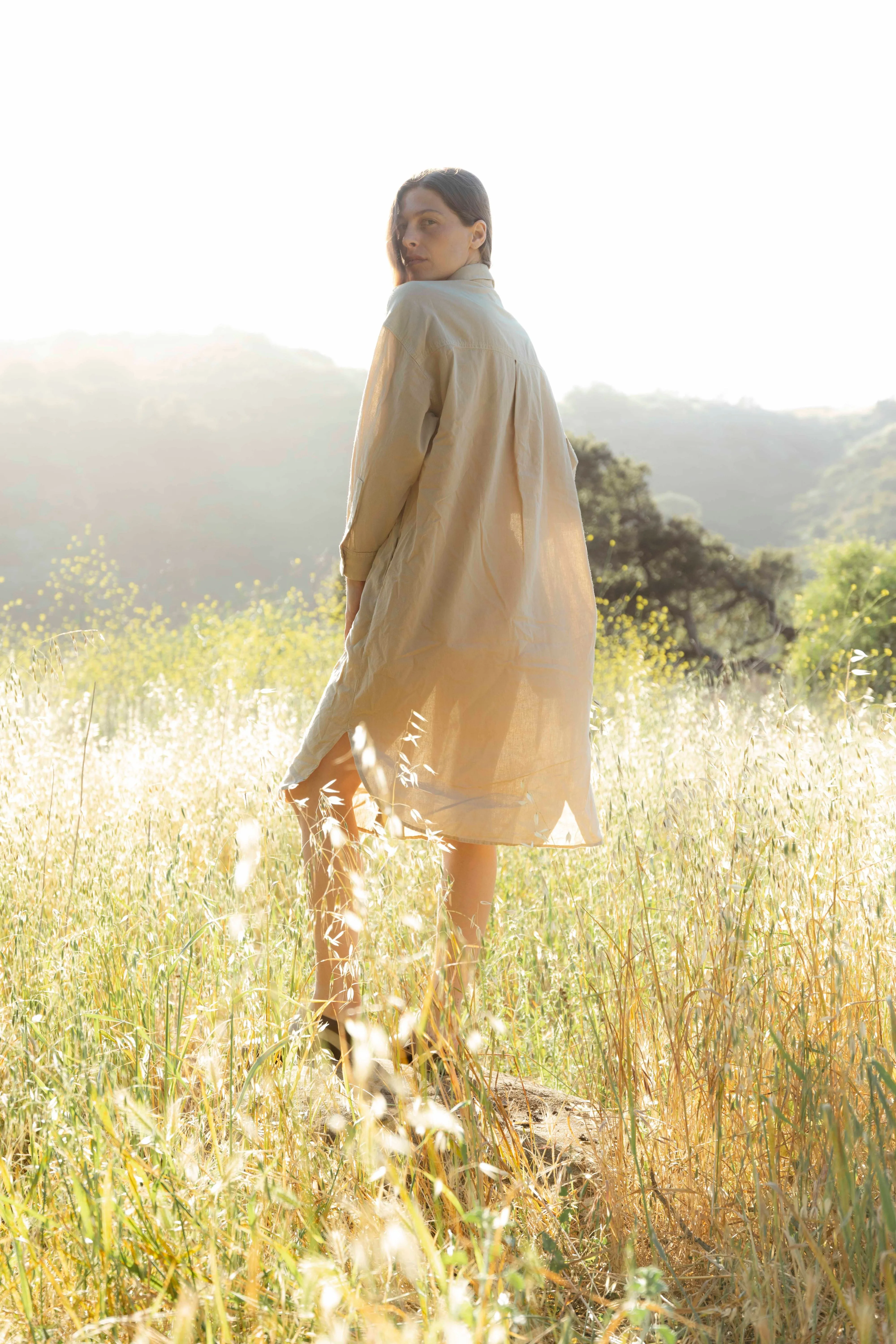 PRE-ORDER - Adult Gauze Morning Shirt Dress sold by Rudy Jude product image thumbnail 3
