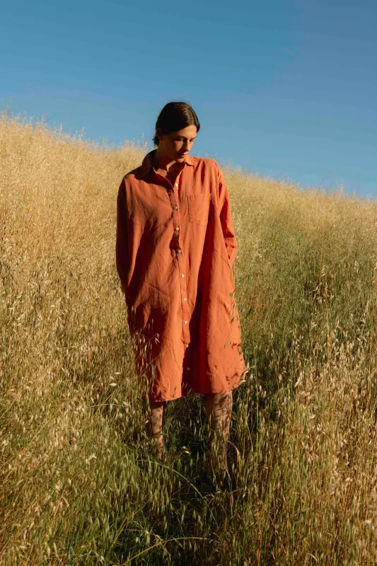 PRE-ORDER - Adult Gauze Morning Shirt Dress made by Rudy Jude