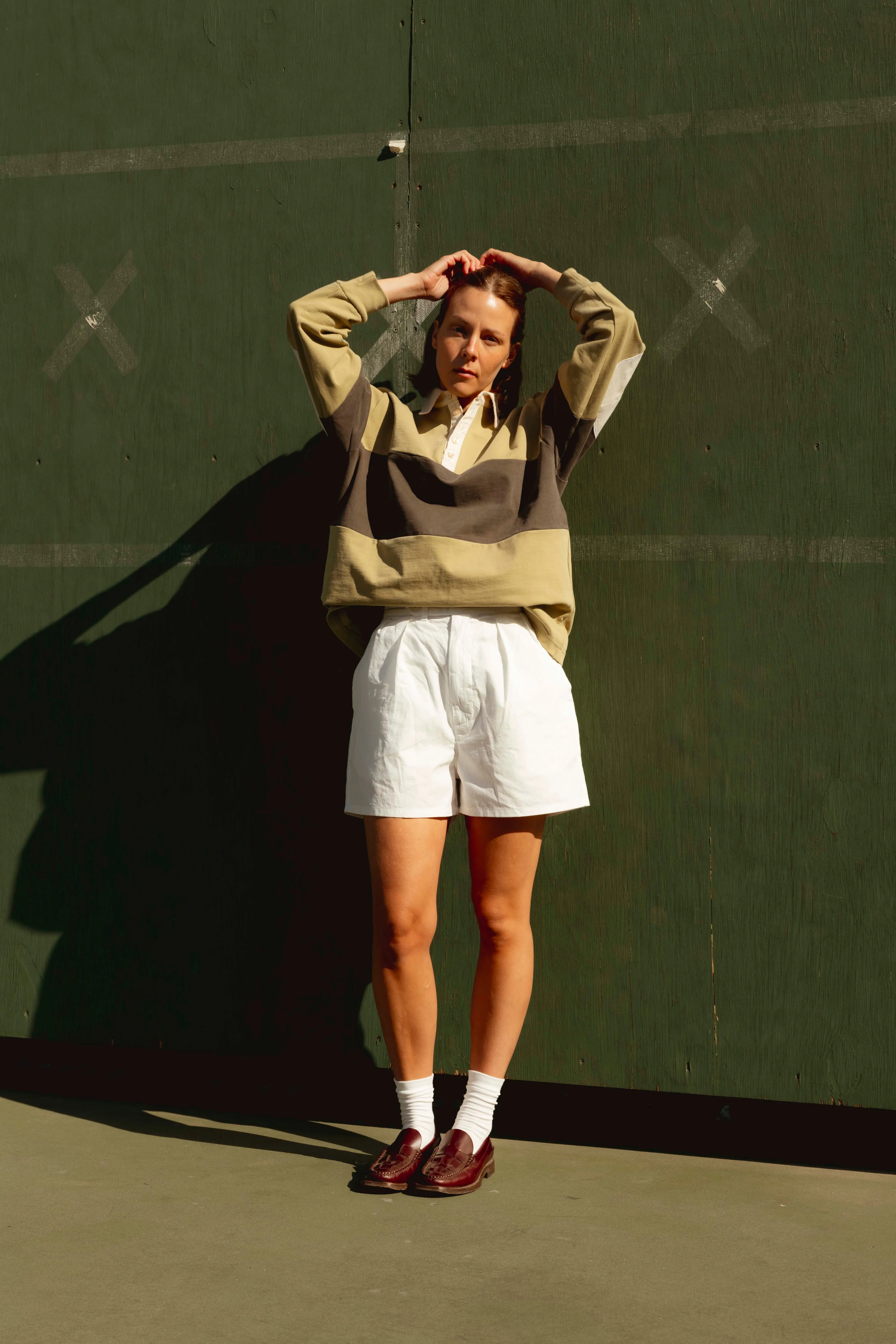 PRE-ORDER - Double Pleated Chino Shorts sold by Rudy Jude product image thumbnail 4