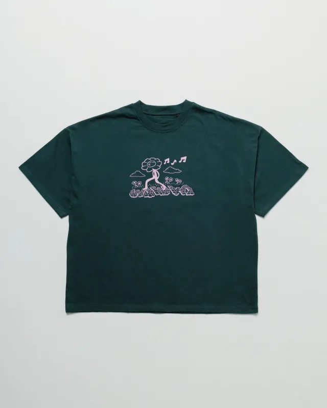Whistling Box T-Shirt - Forest Green sold by Wawwa