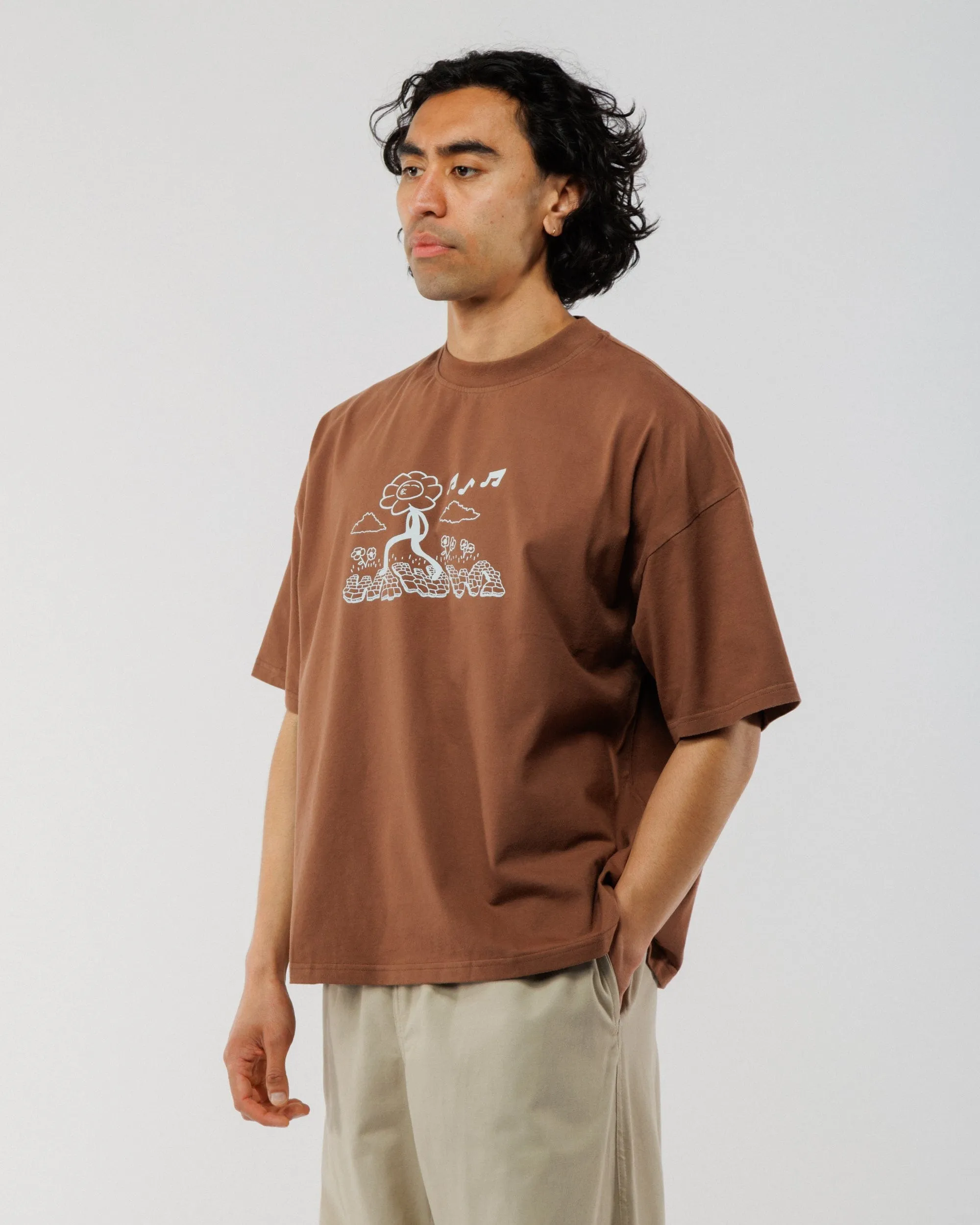 Whistling Box T-Shirt - Brown sold by Wawwa product image thumbnail 5