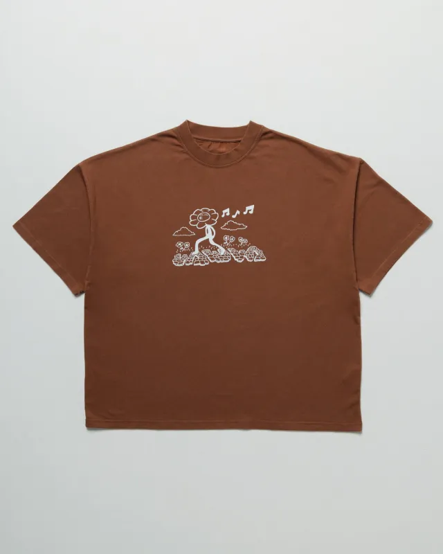 Whistling Box T-Shirt - Brown sold by Wawwa