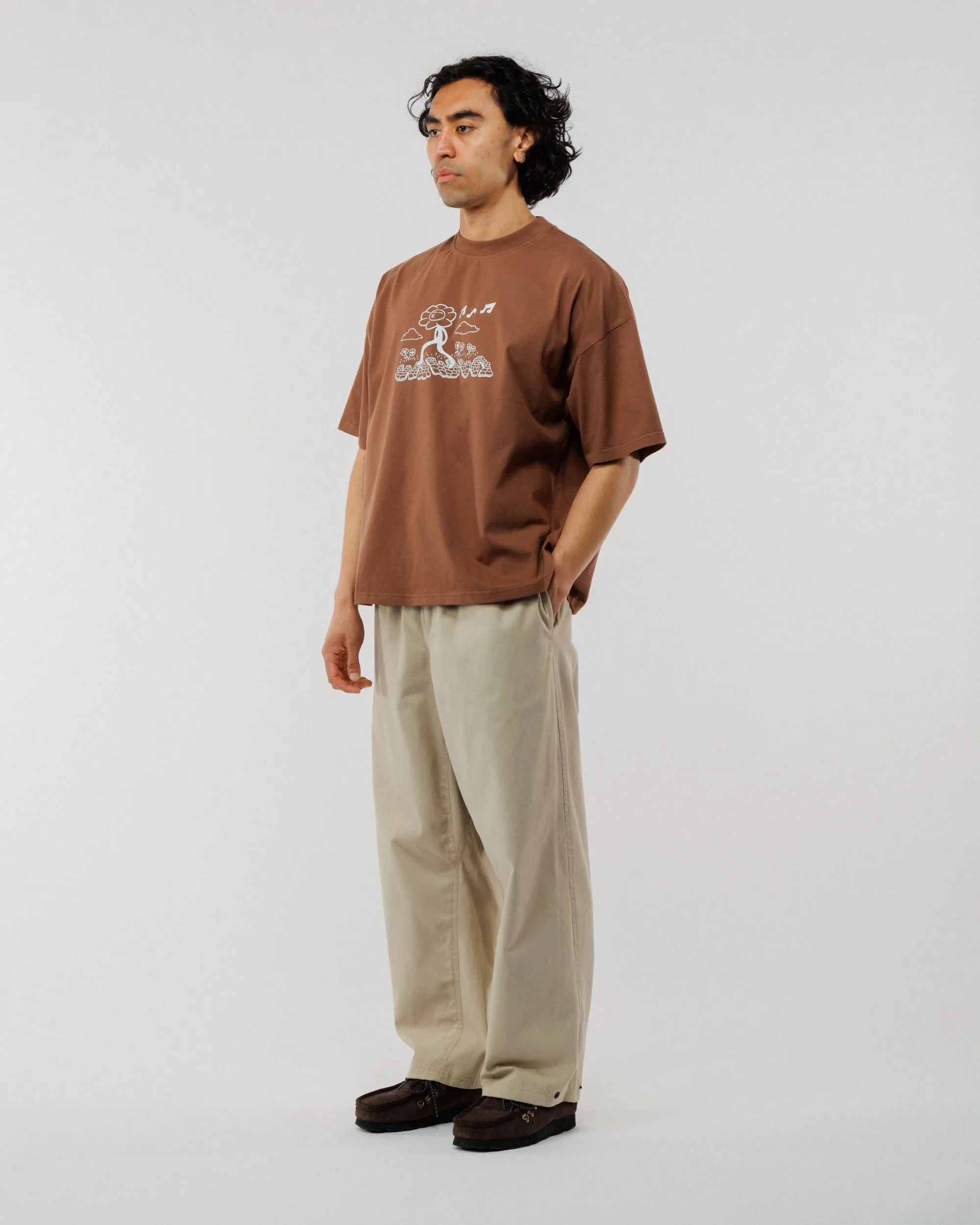 Whistling Box T-Shirt - Brown sold by Wawwa product image thumbnail 4