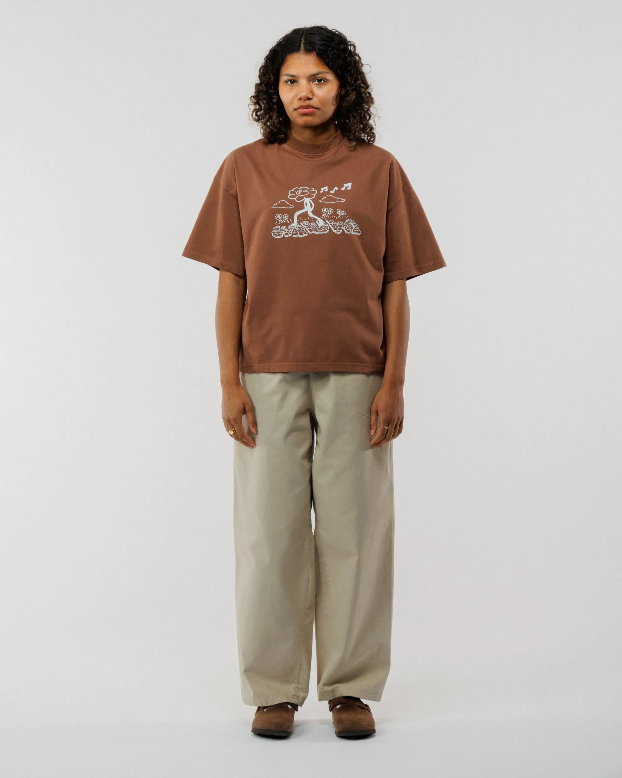 Whistling Box T-Shirt - Brown sold by Wawwa product image thumbnail 3