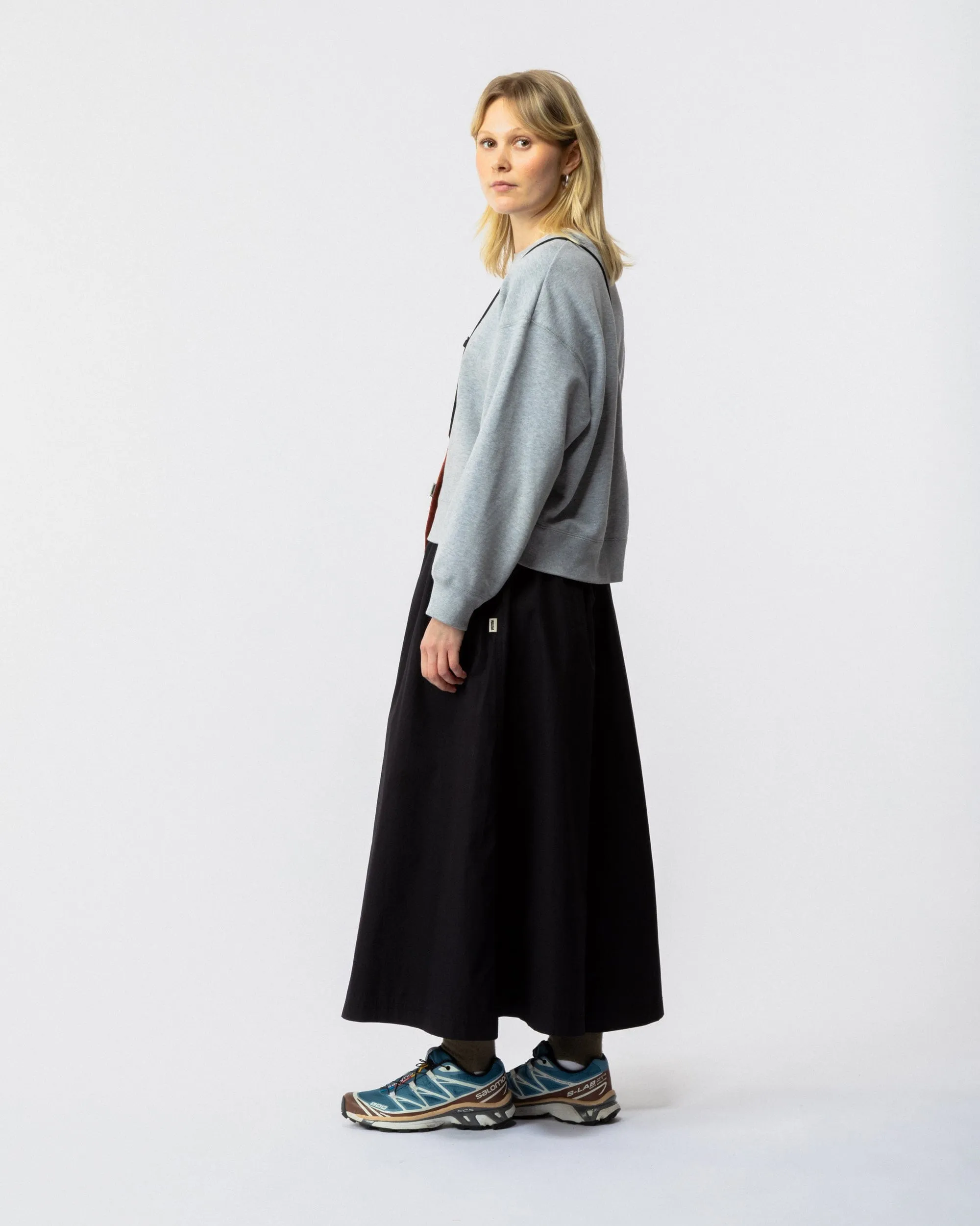 Ayla Poplin Skirt - Black sold by Wawwa product image thumbnail 3