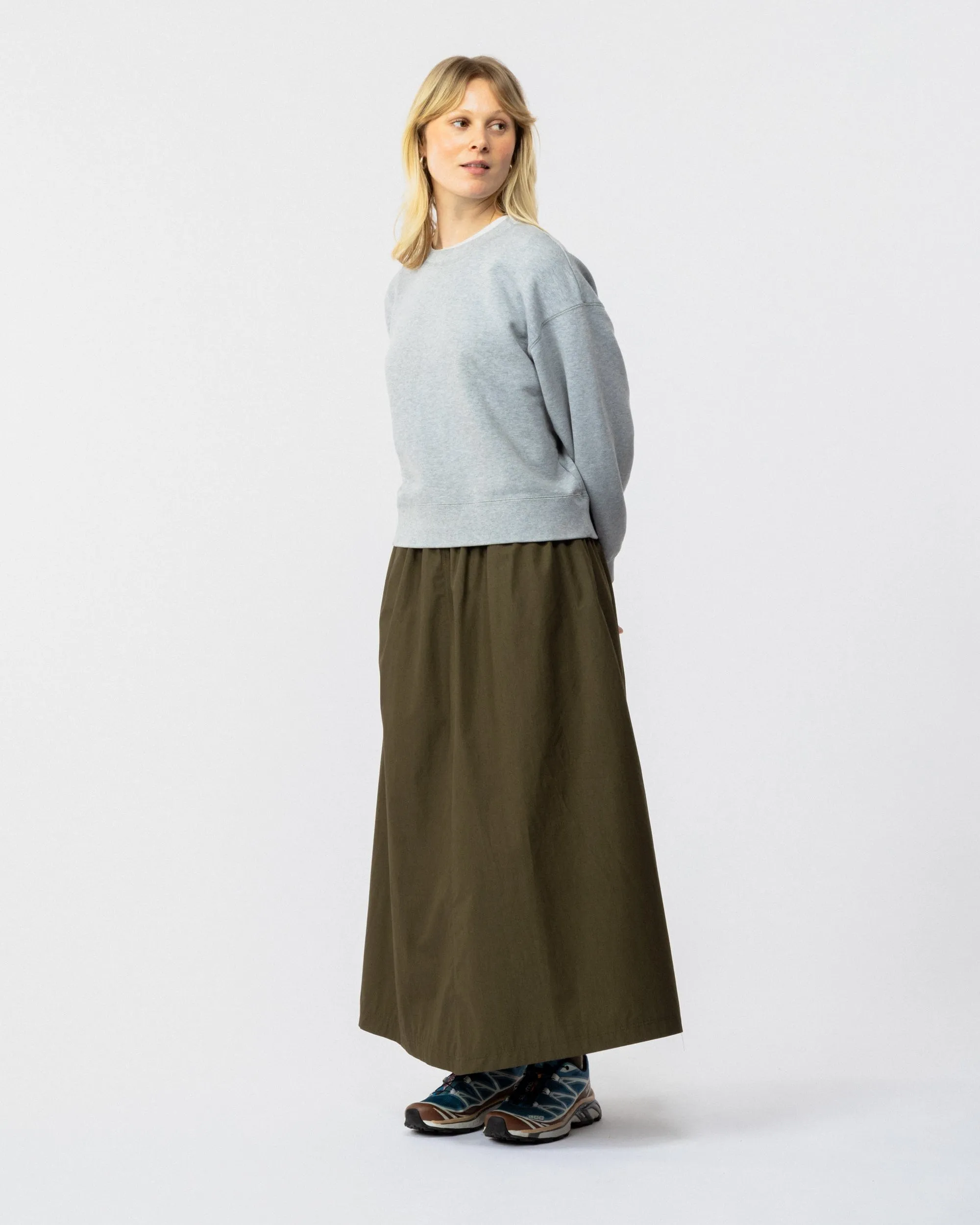Ayla Poplin Skirt - Khaki sold by Wawwa product image thumbnail 3