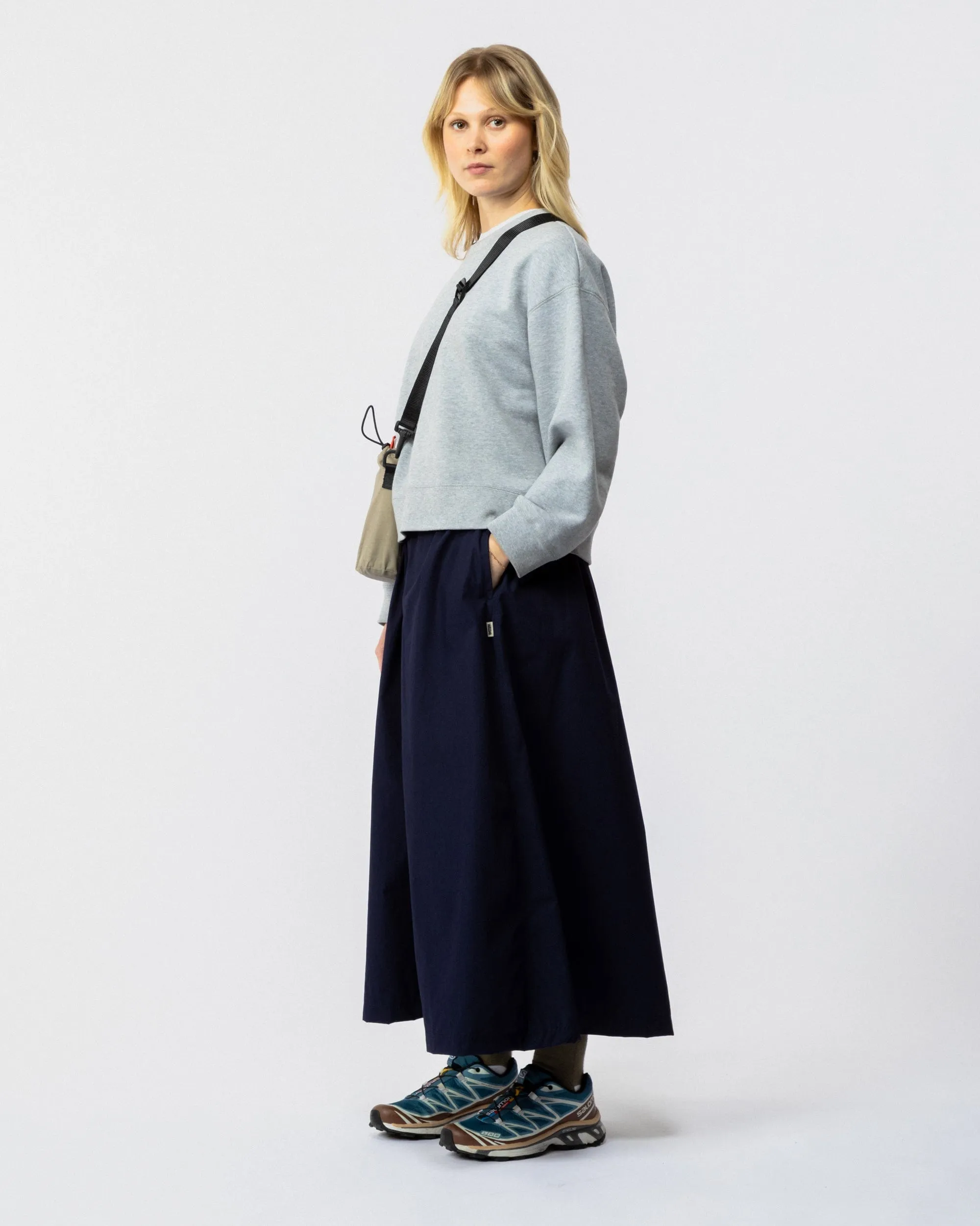 Ayla Poplin Skirt - Indigo Blue sold by Wawwa product image thumbnail 3