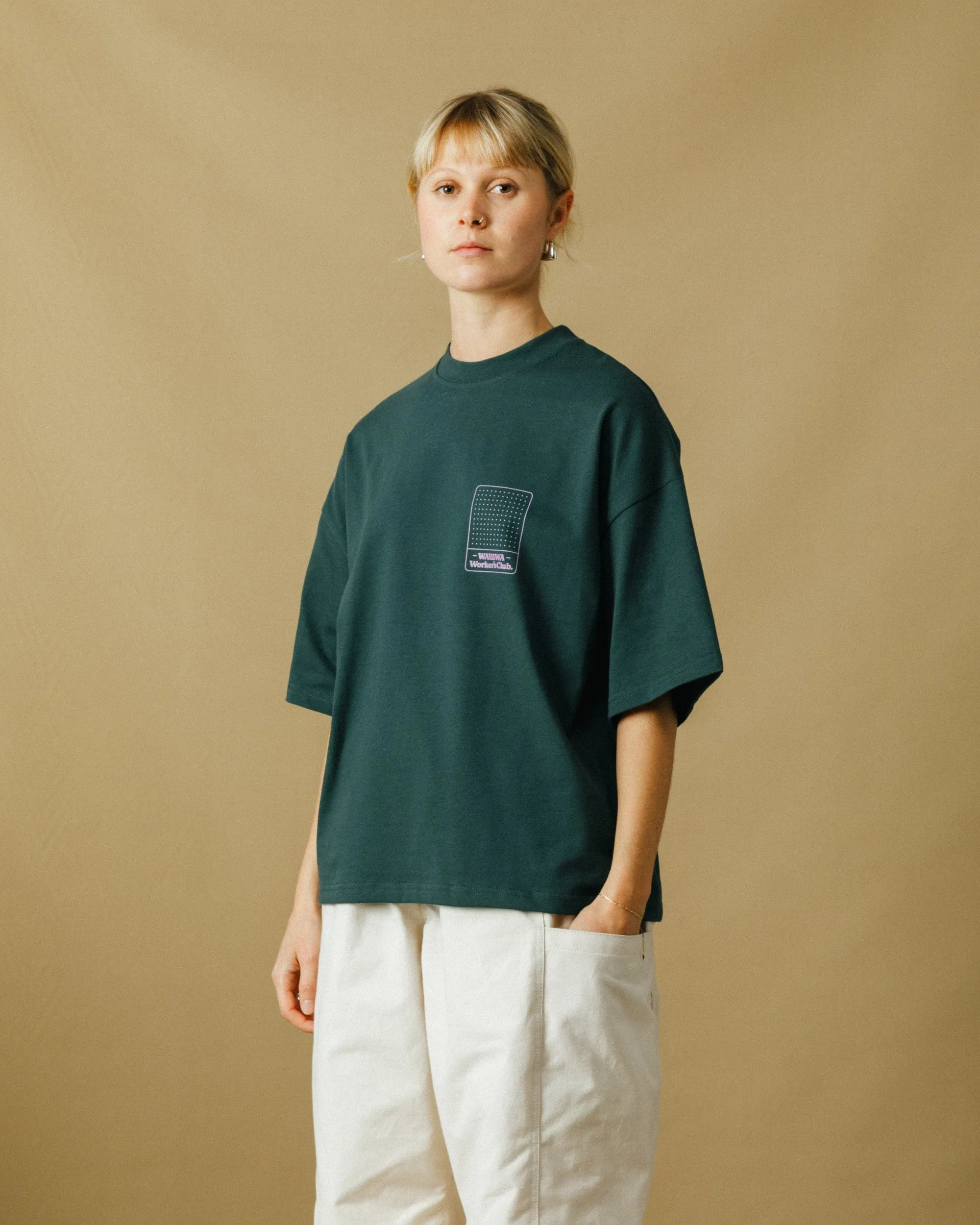 Worker's Box T-Shirt - Forest Green sold by Wawwa product image thumbnail 5