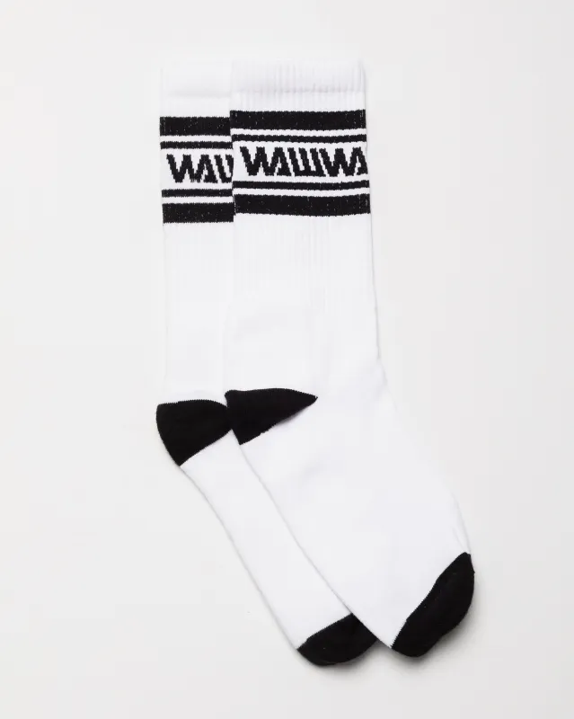Organic Sports Sock - White sold by Wawwa
