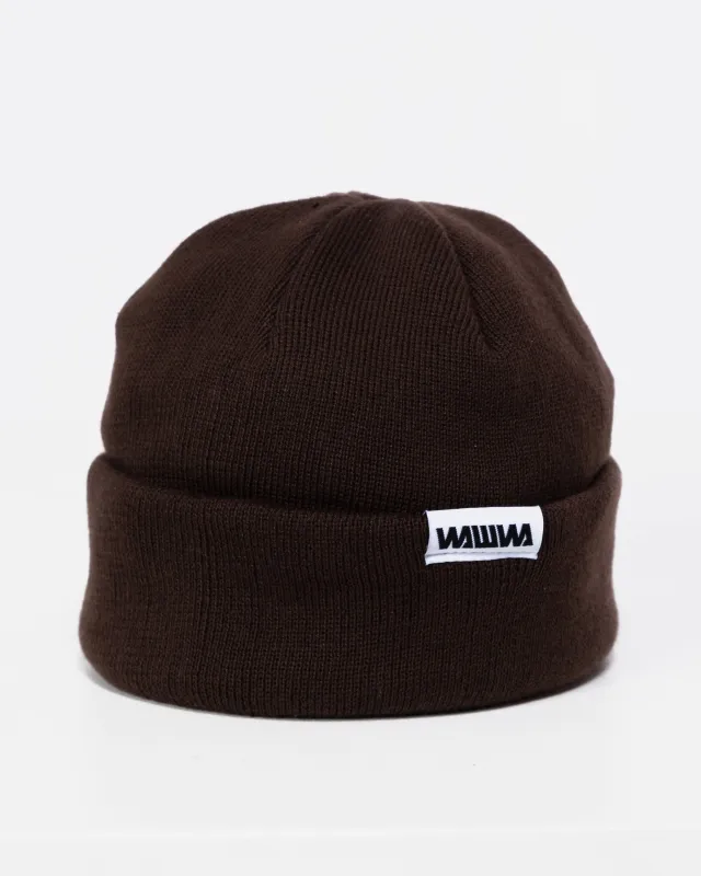 Mill Cotton Beanie - Chocolate sold by Wawwa
