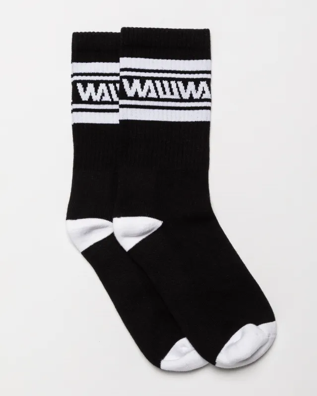 Organic Sports Sock - Black sold by Wawwa