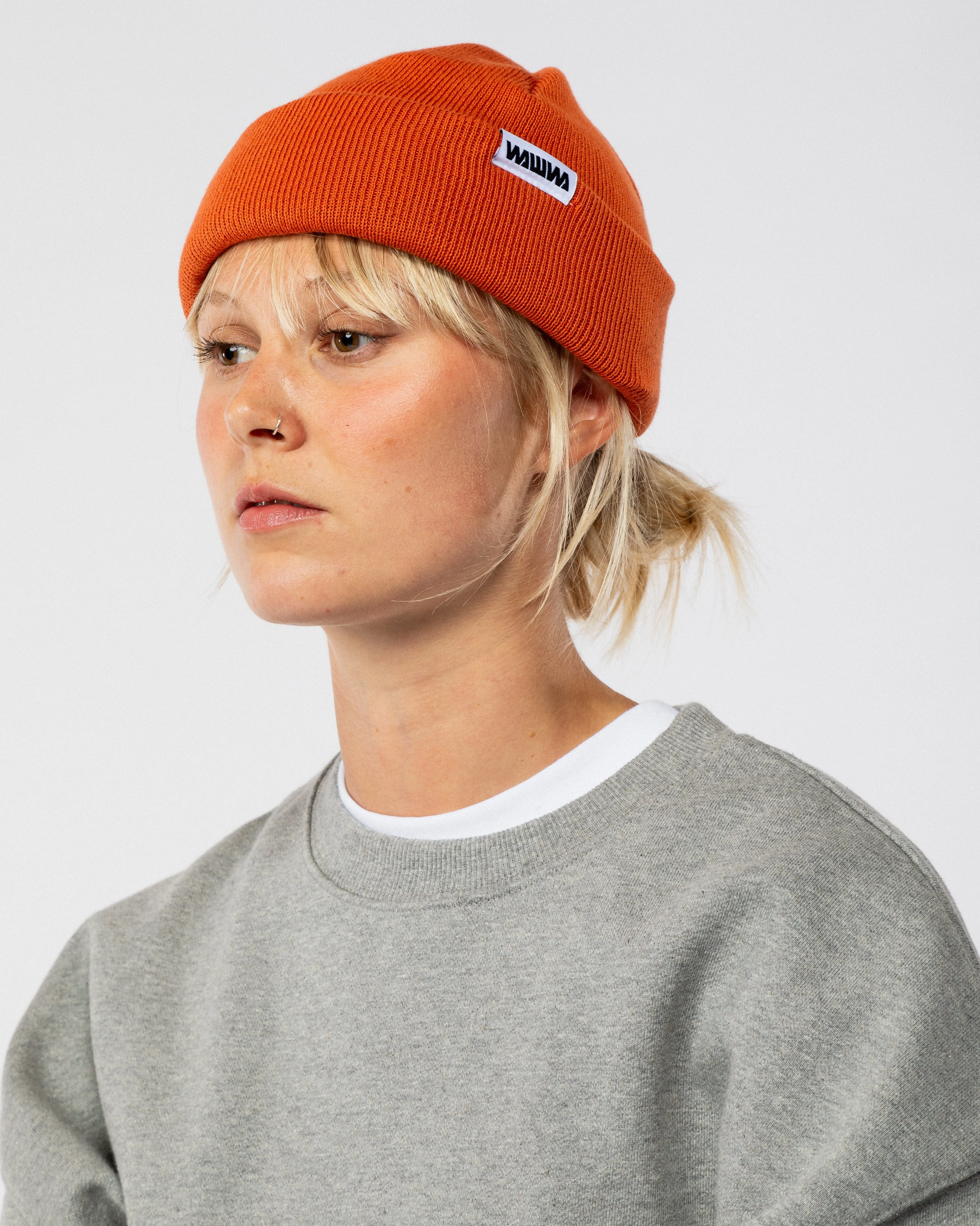 Mill Cotton Beanie - Rust Orange sold by Wawwa product image thumbnail 2