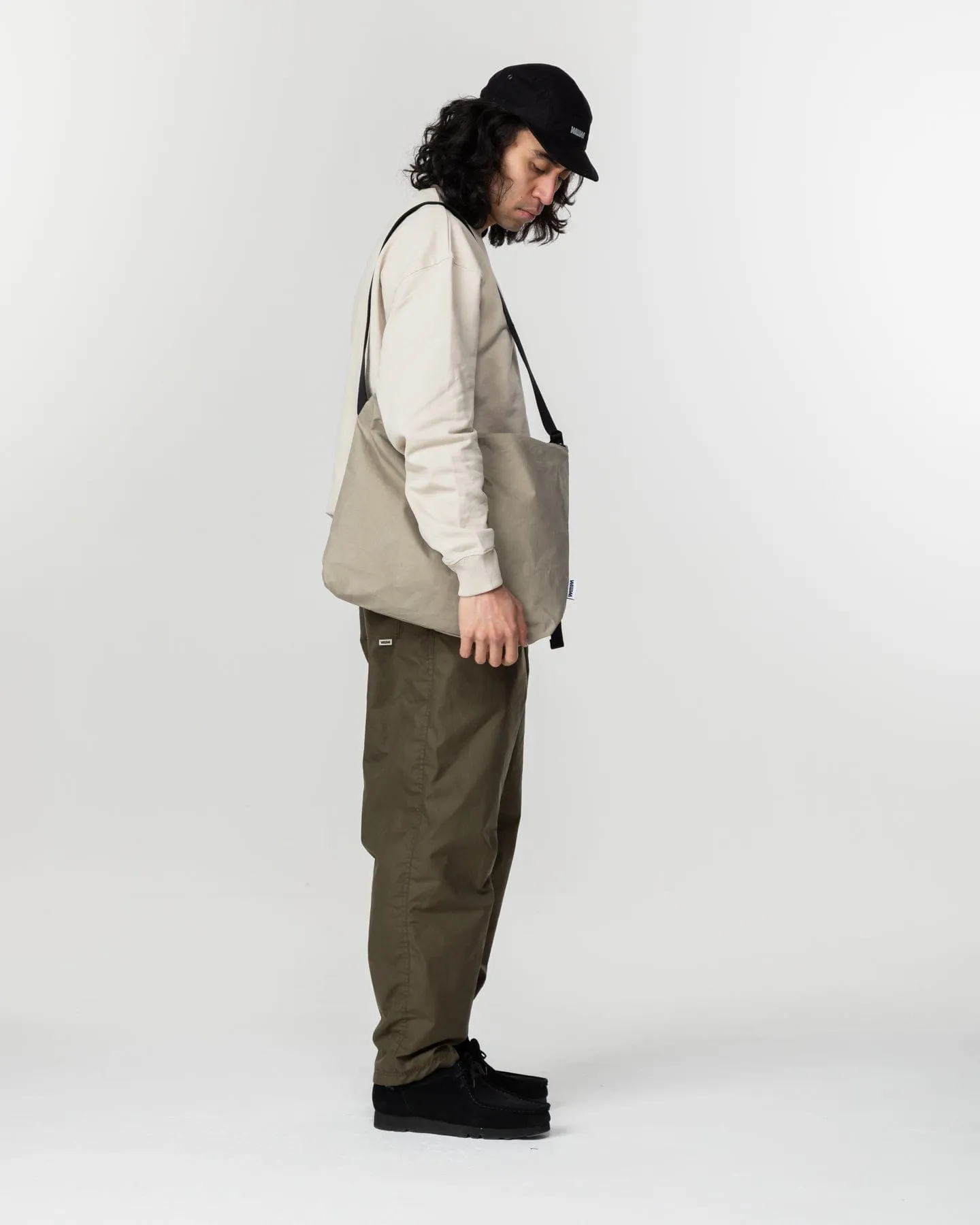 Water Resistant Messenger Bag - Stone sold by Wawwa product image thumbnail 3