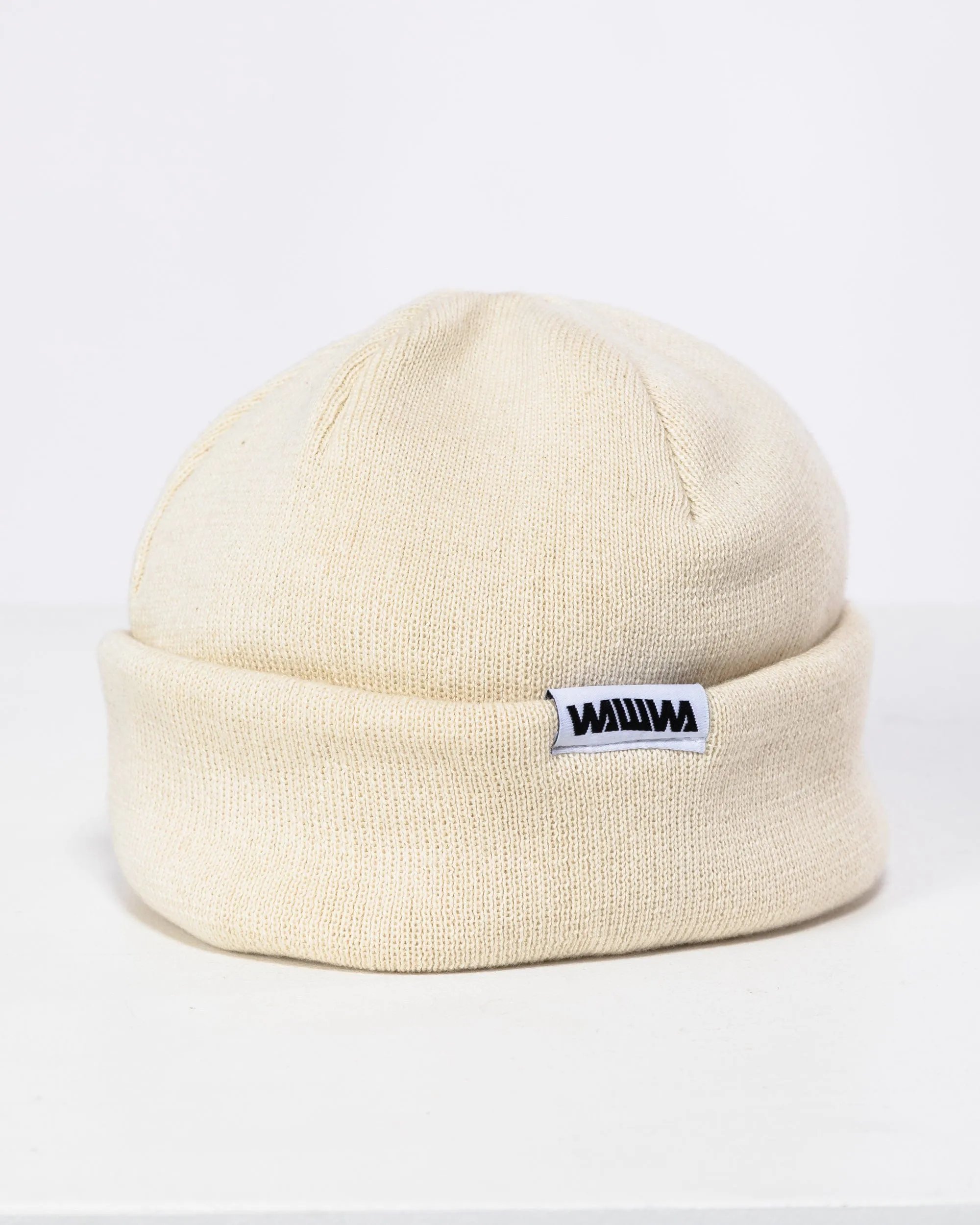 Mill Cotton Beanie - Ecru sold by Wawwa
