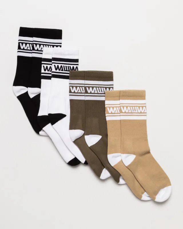 Organic Sports Sock - 4 Pack sold by Wawwa