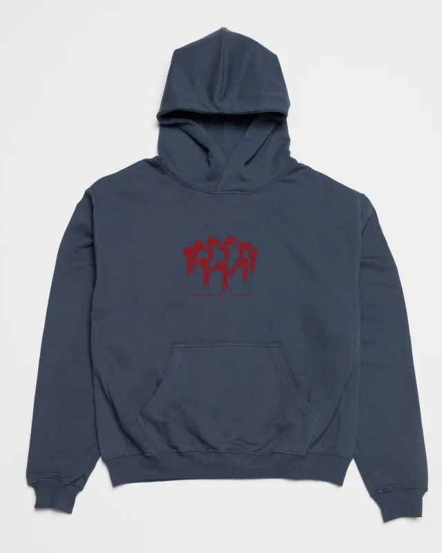 Linear Notion Hoody - Navy sold by Wawwa